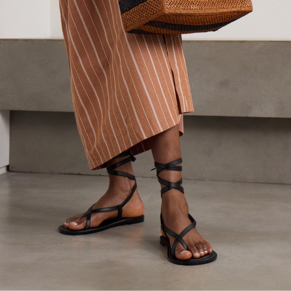 A. Emery Lace Up Sandals - New with dust bags